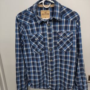 Hollister Plaid Button Up